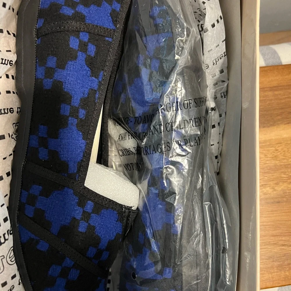 Theme Blue Cobalt and Black Loafers Flats